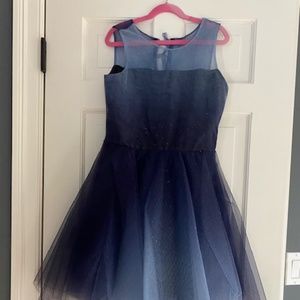 Zoe Ltd Kid Girls Blue dress in Tulle Size 14